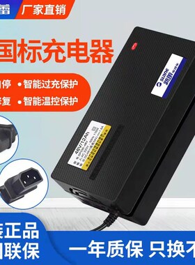 新蕾V能通用铅酸电动车充电器48万A2A1H60V20AH充满自停防过充