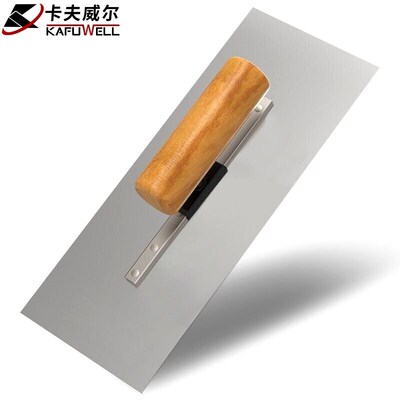 卡夫威尔不锈钢抹泥刀墙面抹灰刀腻子刀泥瓦工抹泥板砌砖刀WK3460