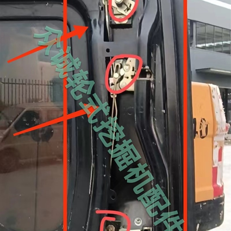 晋工JGM9075/9085轮式挖掘机配件 驾驶室车门锁总成 原厂配件