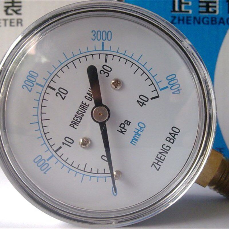 YE60 40Kpa 膜盒压力表 微压表 上海正宝压力表厂