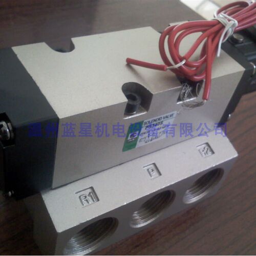 PMC二位五通阀PS340S(24V或220V)带6分接口底座