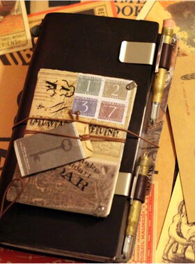 页邮记事本文行 旅具者笔记本  日记本手帐活包本子