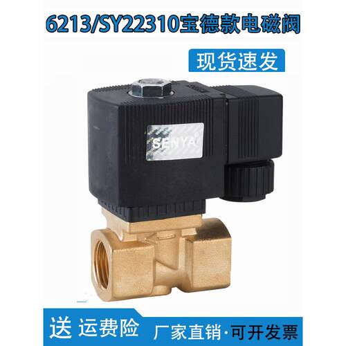 6213-04 4分宝德型电磁阀水阀气阀油阀SY22310-15AC220V2分4分1寸