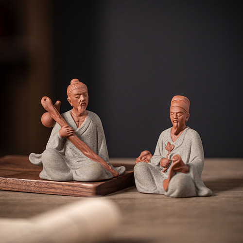 中医古代名医装医华居李时珍陶瓷人物雕像家佗桌面神饰小号摆件