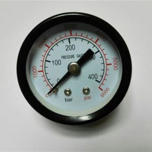 直径40mm轴向压力表 y-40z 0-400bar 0-6000psi=40mpa 螺纹m10x1