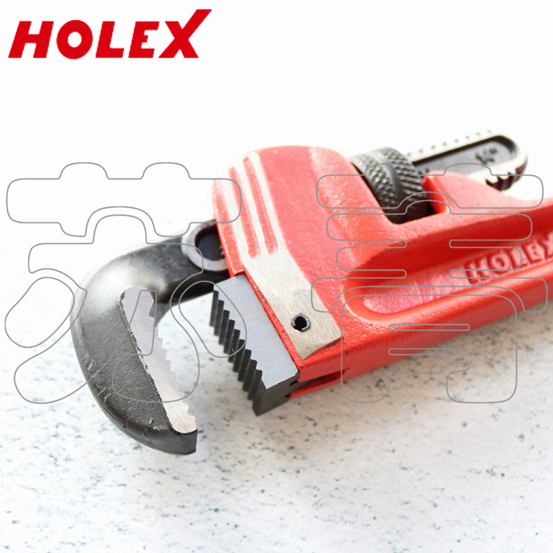 德国霍夫曼HOLEX 铸铁手柄 单手管钳