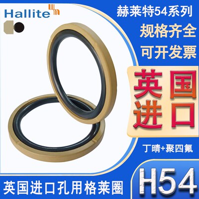 英国进口Hallite孔用格莱圈H54-35*3.2/35*4.2/40*3.2/40*4.2双向