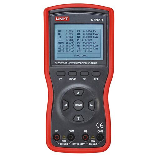 优利德UT265B/UT267B/267C智能型双钳/三钳相位伏安表数字相位表