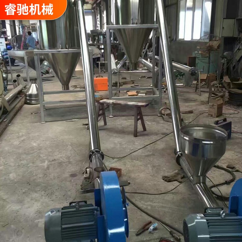 塑料颗粒c热风管弯形上料机风送 不锈钢风送储料桶储料仓
