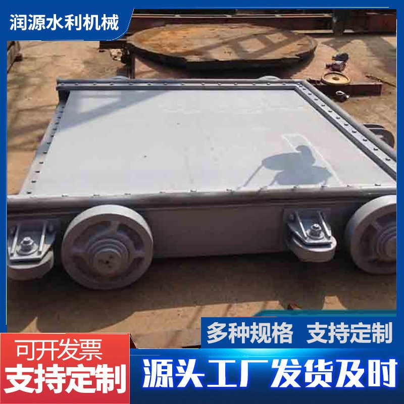 1m不锈钢闸门 漏顶式钢制闸门 K600钢制平面定轮闸门