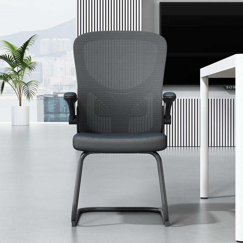 电脑椅家用d办公椅可旋转扶手转椅职员椅会议椅学生宿舍椅子弓型