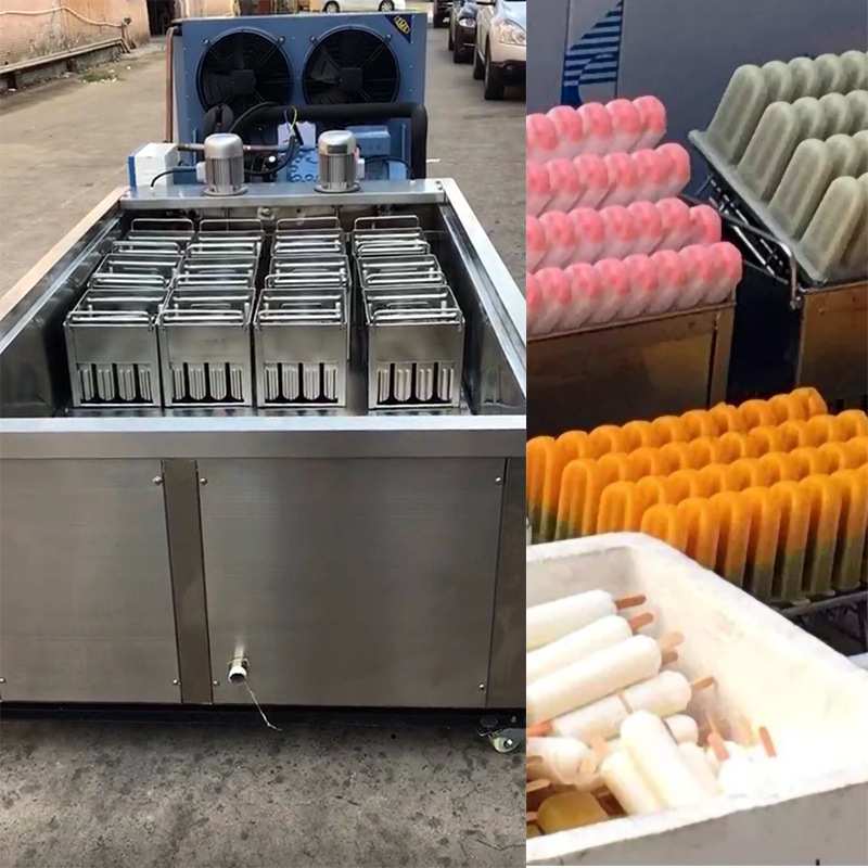 大产量冰棍冰棒机商用雪糕冰糕生产设备12模24模Popsicle machine