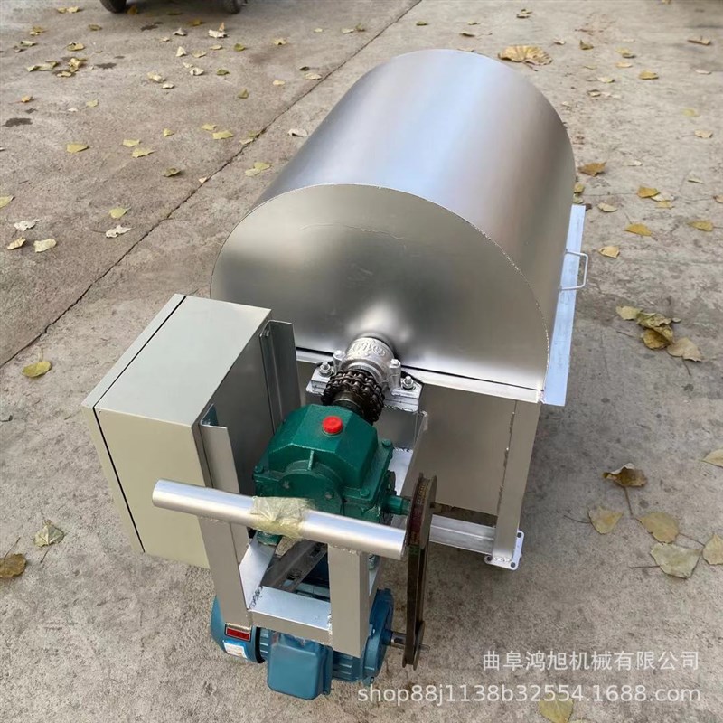 电热款糖炒板栗i机 干辣椒滚筒炒料机 50型电热控温炒花生米机器