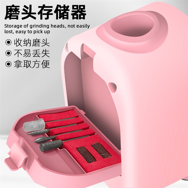 新款迷你电动美甲打磨机打磨抛光指甲锉美甲店专用卸甲机器