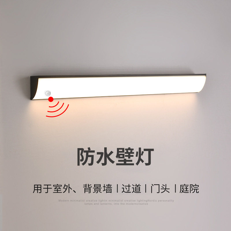 LED户外防水感应壁灯阳台庭院