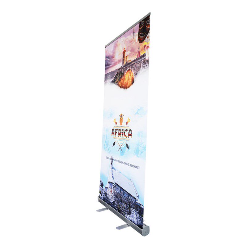 直销二型易拉宝2型高档铝合金易拉宝标准型塑钢易拉宝展示架