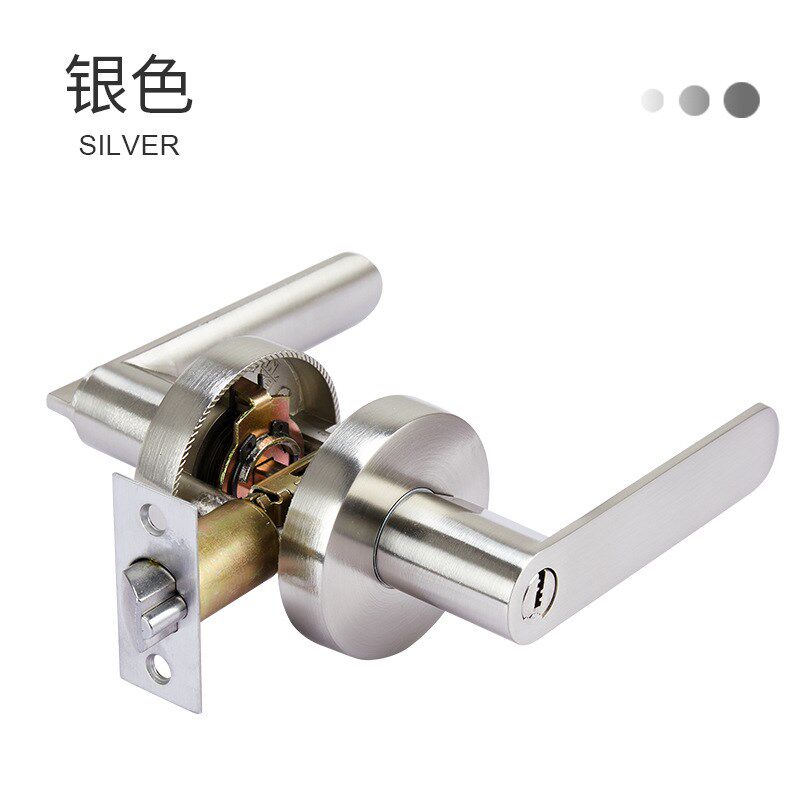 球形锁三杆式执手锁房间门把手锁圆锁通用型三杆球型室内卧室门锁