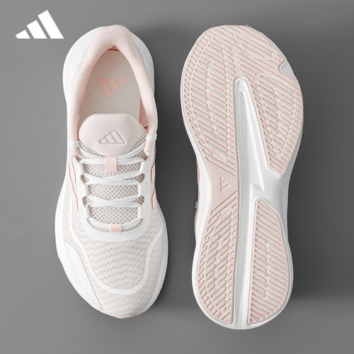 adidas女网面透气跑步鞋