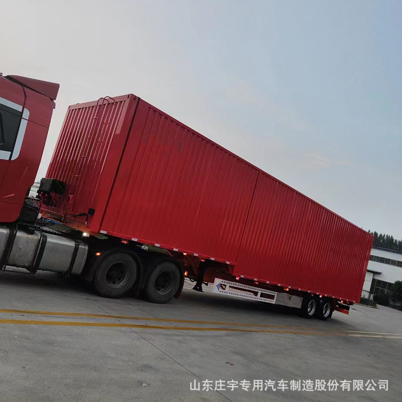 出口全挂车花栏子母仓栏自卸车