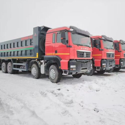 豪沃TX翻斗车400马力出口非洲
