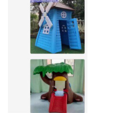 儿童魔术树玩具屋组合滑梯大型游乐设备组合多功能塑料游戏屋