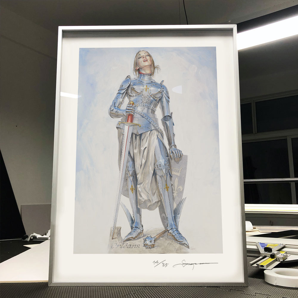 空山基圣女贞德梦露潮流挂画客厅卡通工作室装饰画创意机械姬版画