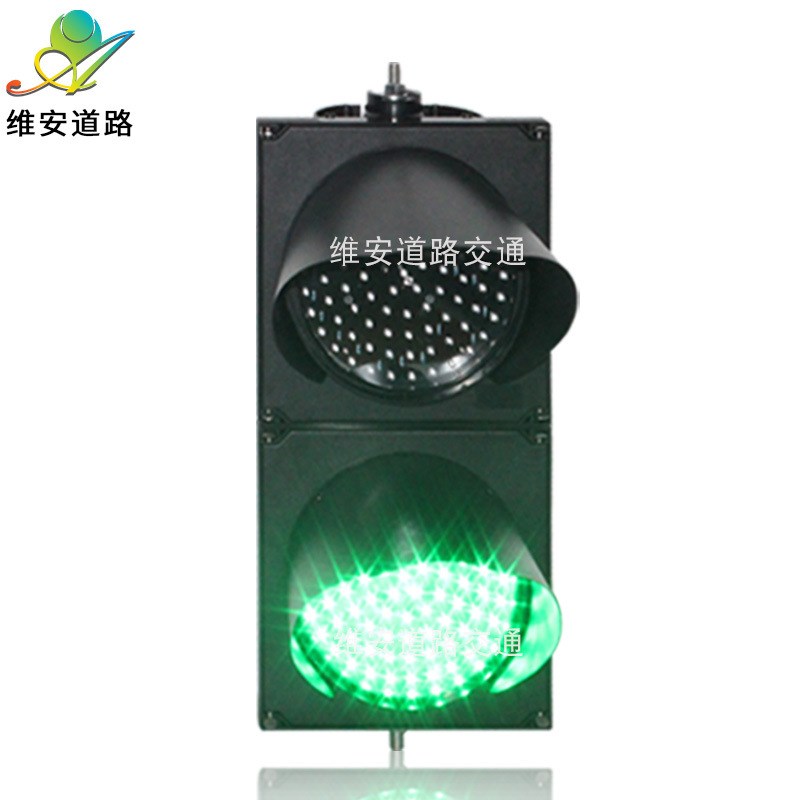 小型路口停车场工厂200型满盘红绿交通信号灯 LED警示Z地磅红绿灯