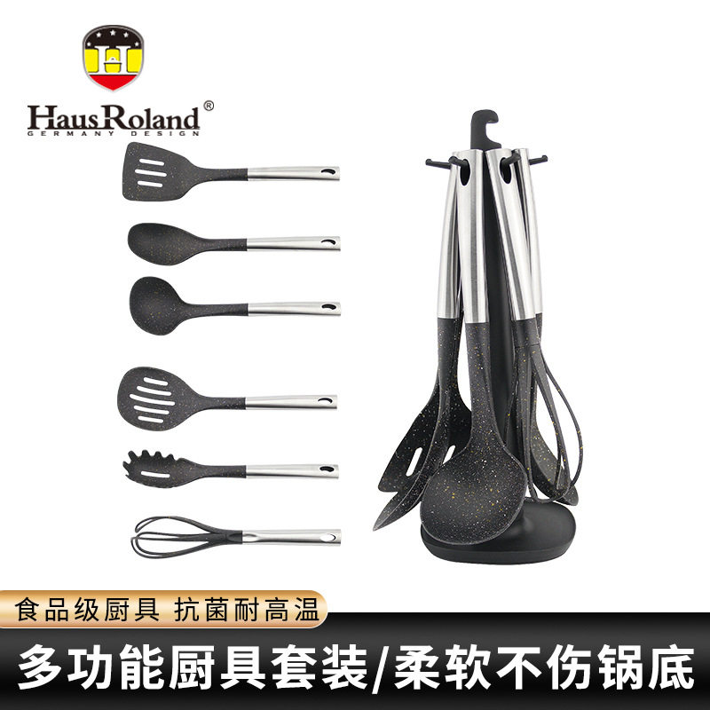 不锈钢勺子套装家用汤勺厨具炒菜锅铲厨房餐具不锈钢厨具尼龙锅铲