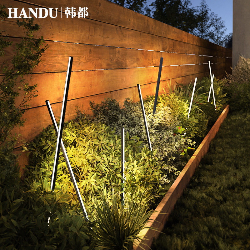 草坪灯花园灯太阳能落地灯新型户外落地庭院草坪简约现代别墅入户