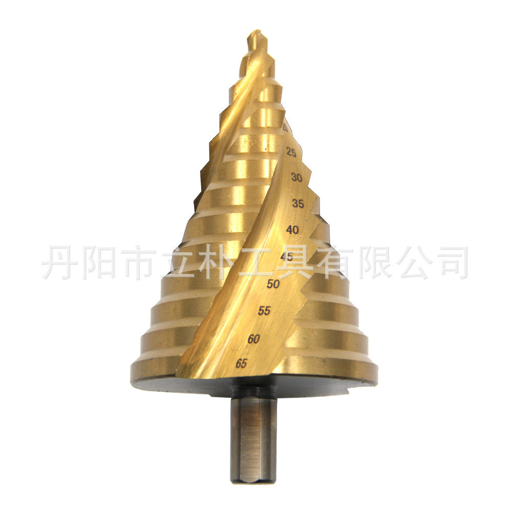 宝塔钻6-65mm大尺寸镀钛阶梯钻三角柄螺旋槽钻头扩孔器多功能钻