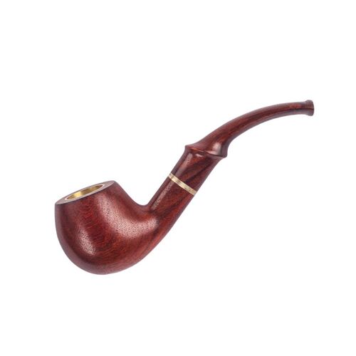 实木铜锅三用烟斗实木咬嘴耐热防裂可拆卸粗烟细S烟檀木花梨木男