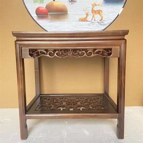 实木花桌鱼缸架架子茶几边几盆景架摆件桌工艺品奇石式桌中茶沙发