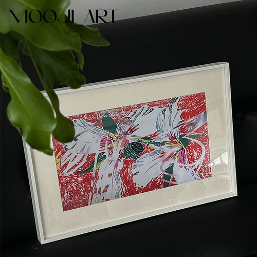 木吉界术 m画oji art 花花世艺彩色艺术装饰o客厅餐厅卧室挂画