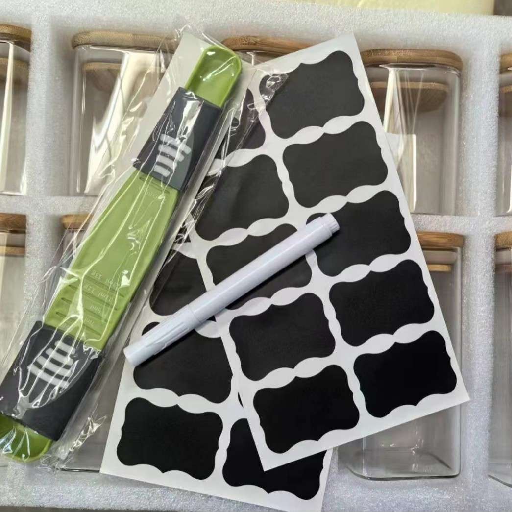 厂家玻璃储物罐头套装组合方形十毛绒/玩偶/公仔/布