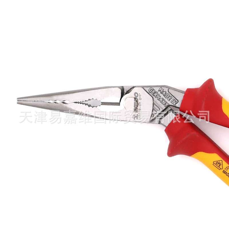 WEDO维度绝缘工具_VDE德式绝缘省力弯头尖嘴钳_尖嘴绝缘弯头钳子