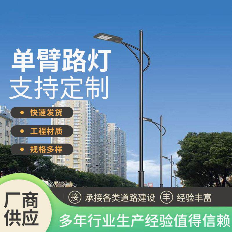LED灯臂路灯道路主杆道户外照明灯路灯市政亮化改造灯