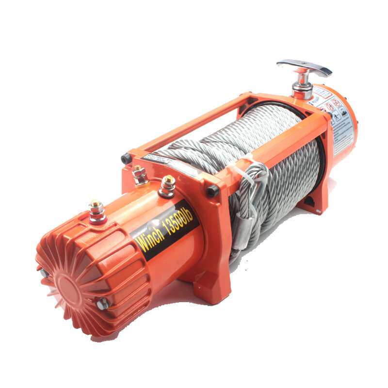 厂家直销R型汽车电动绞盘13500磅12v/24v越野车自救绞盘
