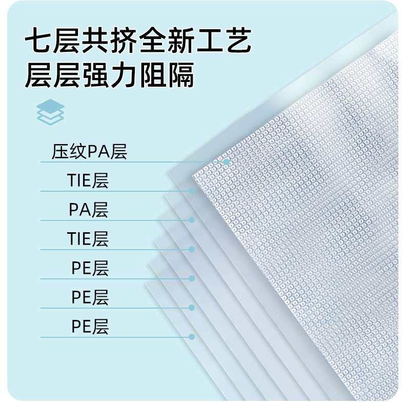 纹路真空袋食品级家用网纹抽真空保鲜熟食品腊肠整箱压缩塑封袋子