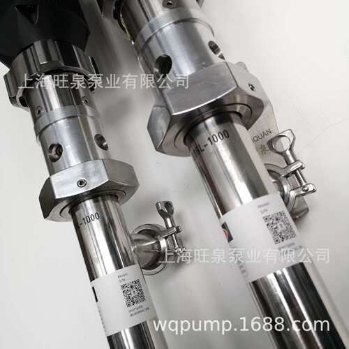 旺泉HD-ENC2-V+SS316L-1000HV250-VT聚氨酯输送泵、高粘度插桶泵
