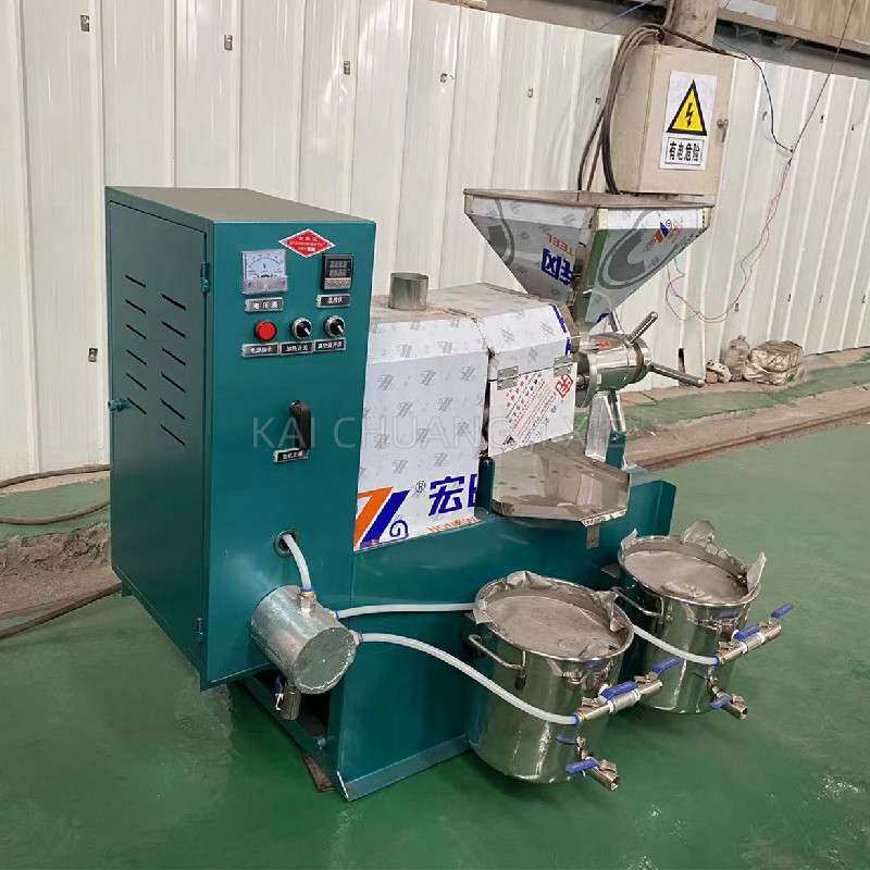 小型全自动榨油过滤机菜籽葵花籽油压榨机220V多功能榨滤一体机