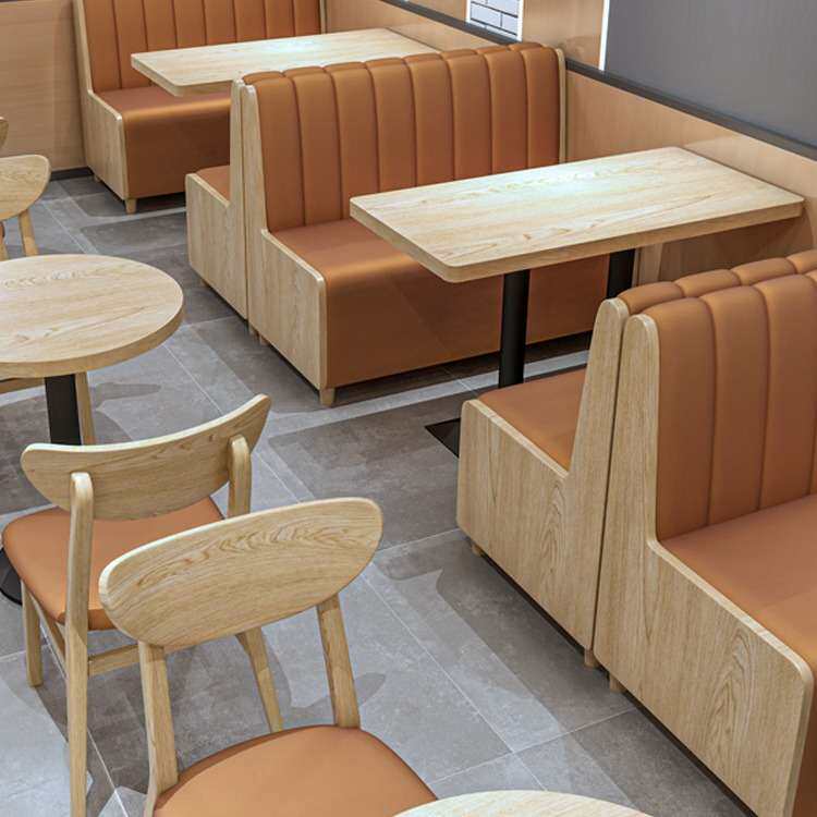 快餐米粉店汉堡店餐饮店家具面馆桌椅麻辣烫桌椅组合餐厅卡座沙发