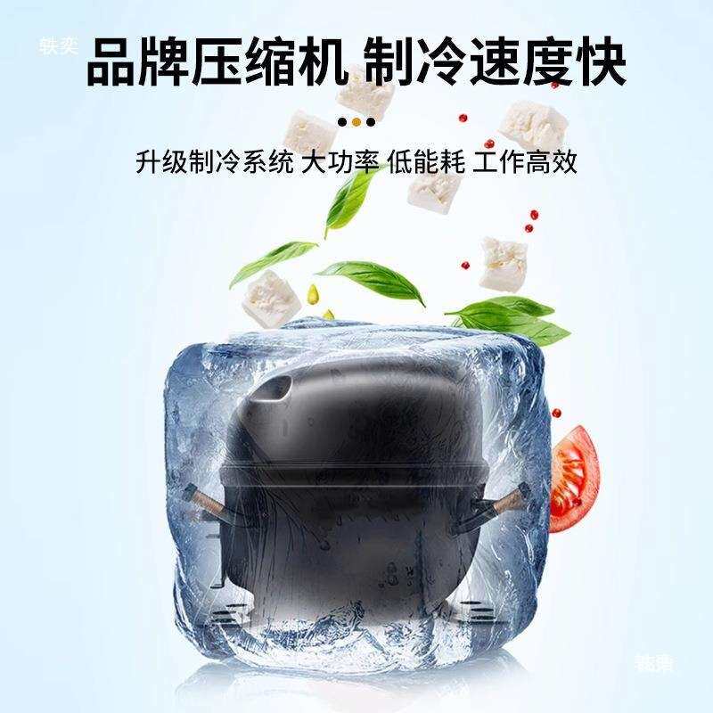 商用玻璃门冰箱带锁单门保鲜冷藏柜饮料柜家用展示柜冰吧酒吧