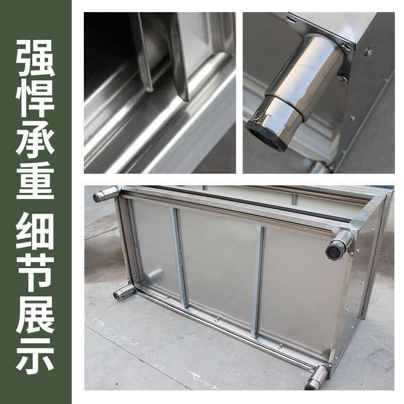 桌子台面工作饭店案板厨房不锈储物柜带工作台切菜专用不锈钢操作