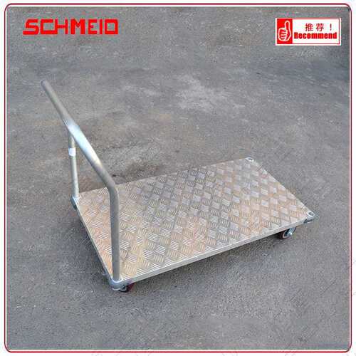Schmeid/施盾橡胶轮铝制四轮平板推车 550Kg760*1525铝制加长推车