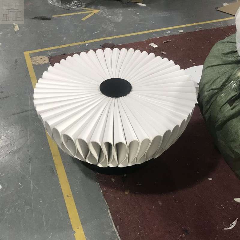 设计师摩登创意孔雀折叠褶皱茶几样板间客厅网红咖啡桌艺术茶几