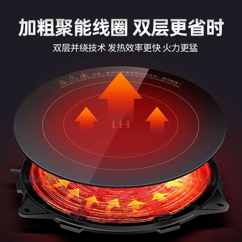 厂家供应商用电磁炉低汤炉大功率平面矮汤炉灶食堂煲粥熬汤锅