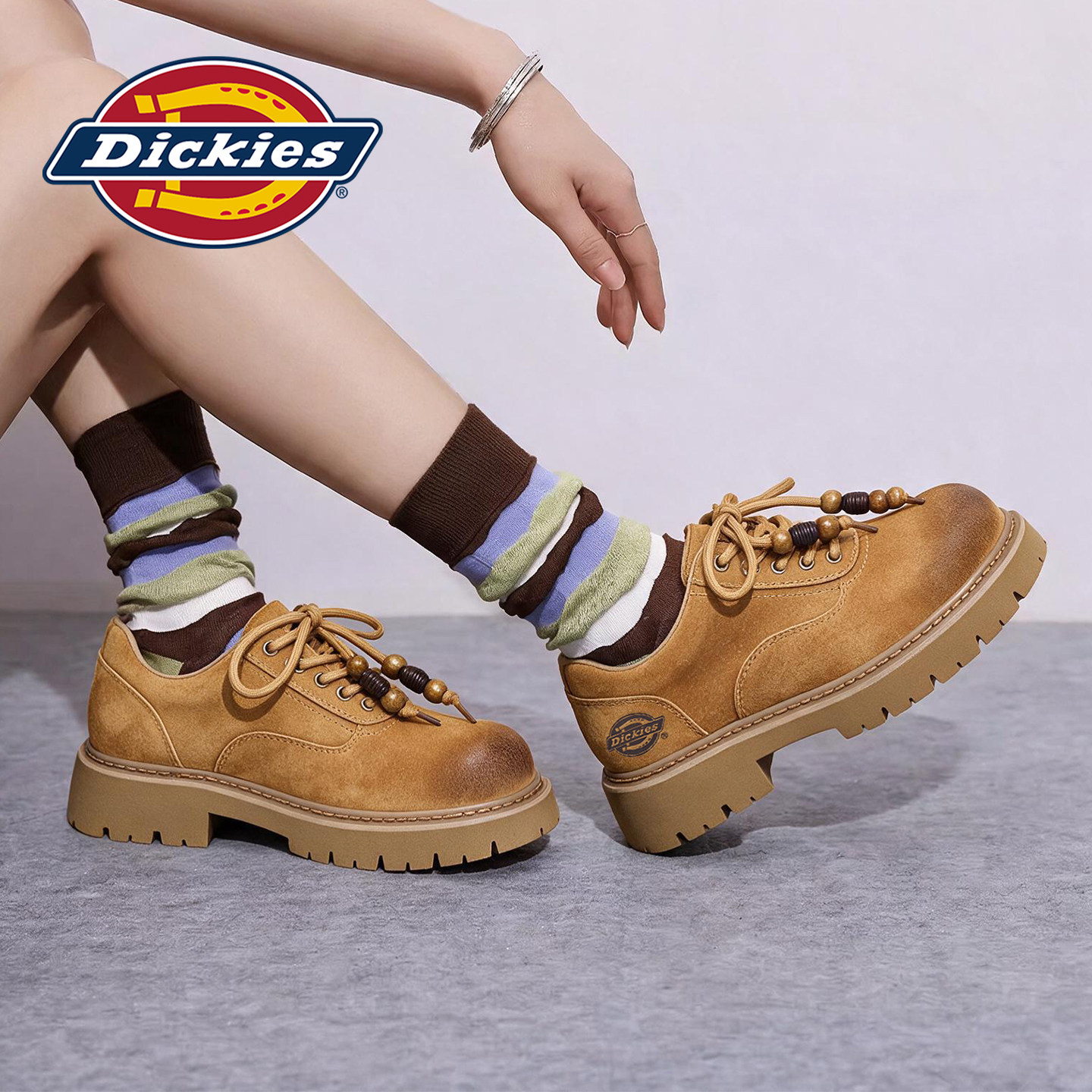 Dickies复古风德比鞋女图片