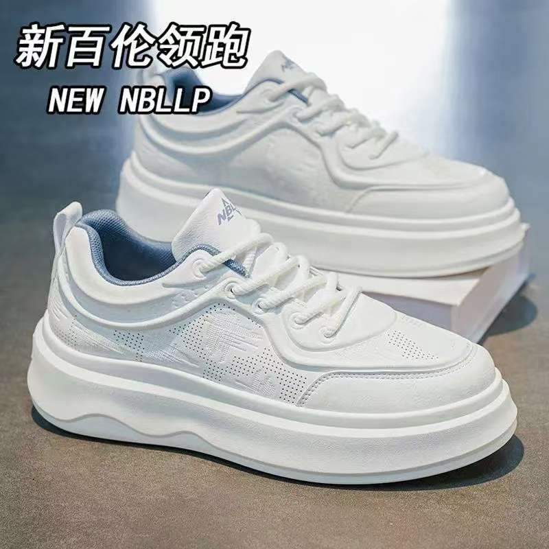 新百伦领跑夏季透气增高男小白鞋