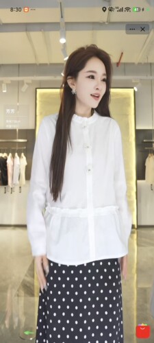 【芳芳力荐】新款时尚休闲百搭减龄女士衬衫上衣C528/HS