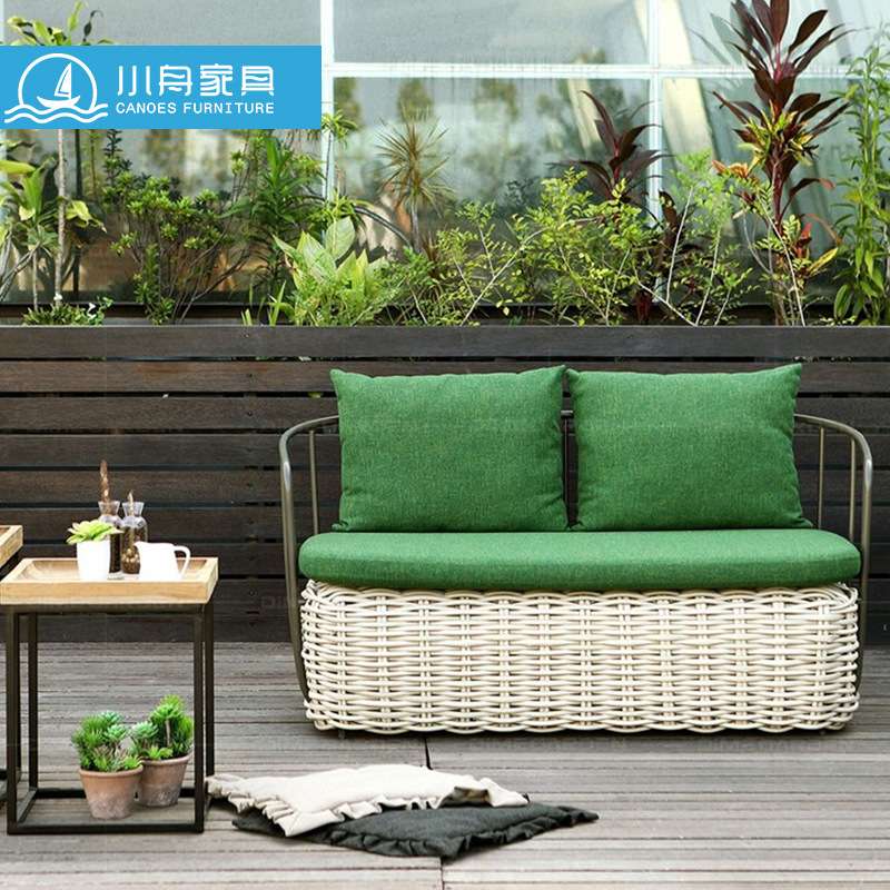 户外沙发休闲藤编茶几庭院室外防水防晒桌椅组合花园露天藤椅家具